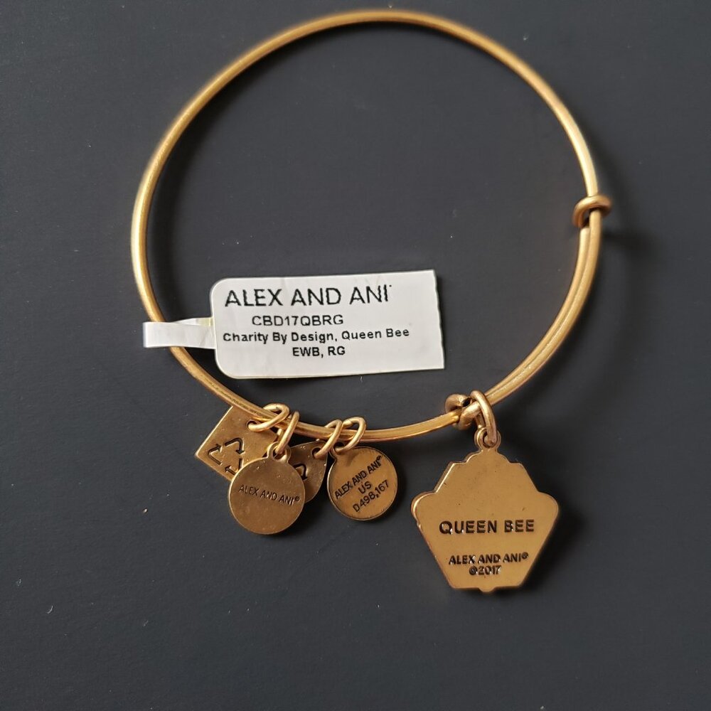 Alex and Ani Queen Bee 🐝 Swarovski Crystal Bangle 689 - Picture 5 of 5